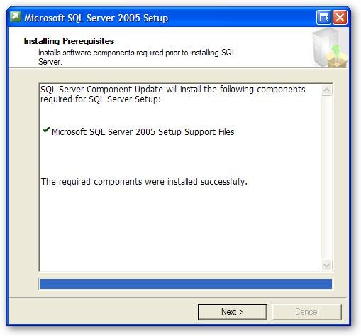 Инсталляция MS SQL Server 2005 (сервер) .
